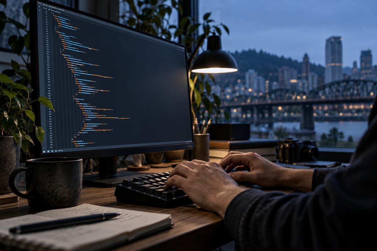 Engineer configuring adaptive bitrate thresholds in player source code.